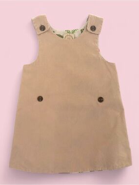 The Beaufort Bonnet Company Corduroy Jumper Dress w/ Elephant Lining Size 6